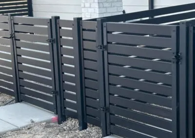 Privacy steel fence in Deer Park