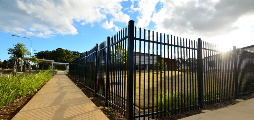Commercial security fencing in Sunshine