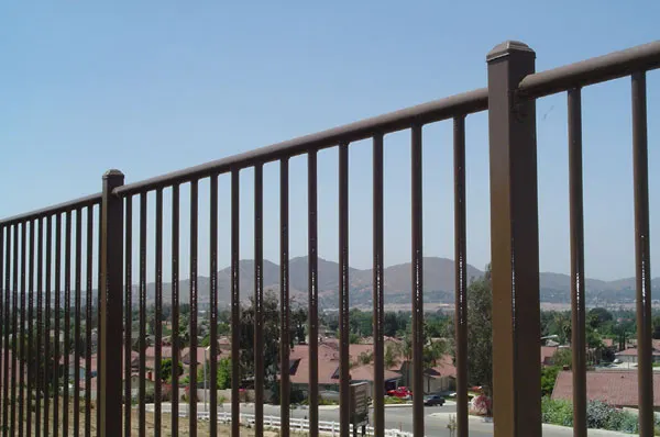 Tubular steel front fence in Caroline Springs